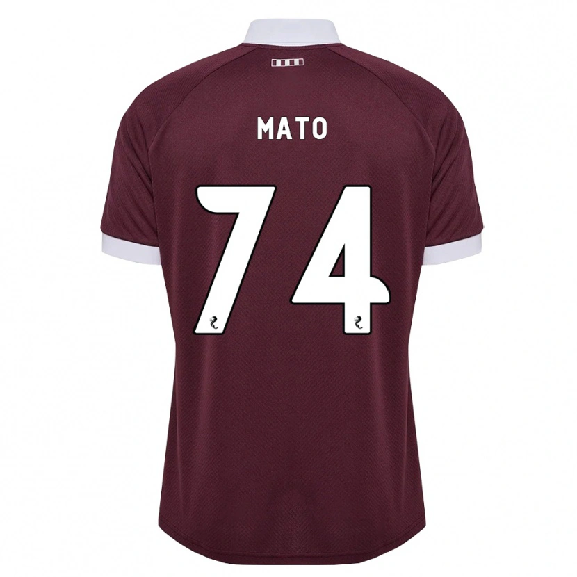 Danxen Heren Rogers Mato #74 Bordeauxrood Wit Thuisshirt Thuistenue 2026/27 T-Shirt België