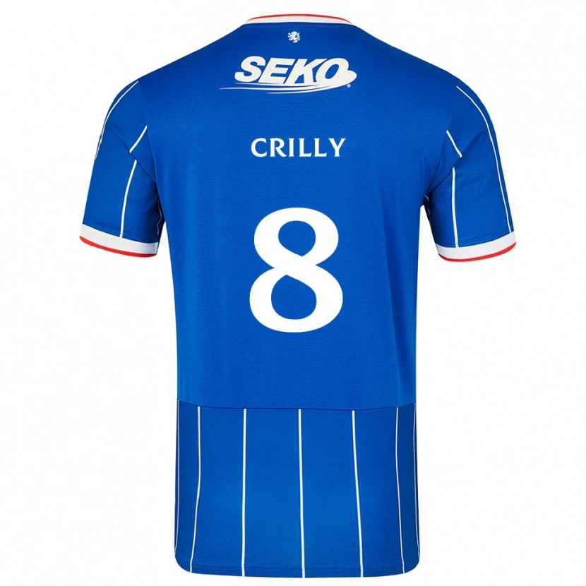 Danxen Heren Aiden Crilly #8 Rood Blauw Wit Thuisshirt Thuistenue 2026/27 T-Shirt België