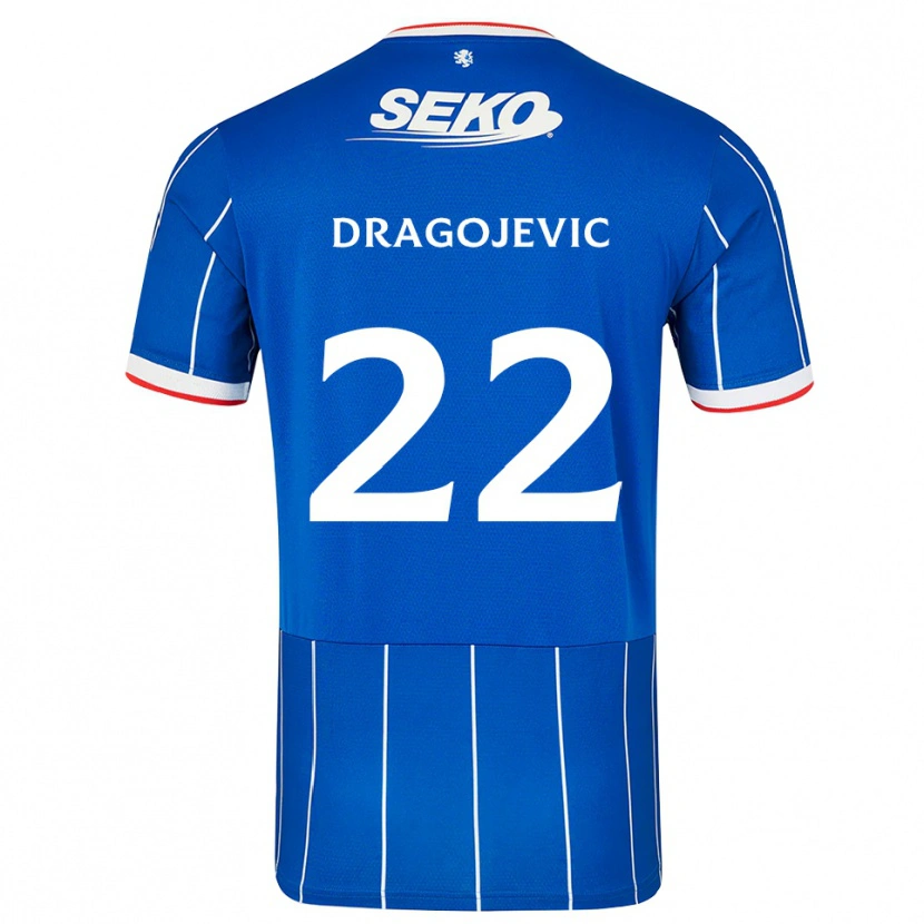 Danxen Heren Vanja Dragojevic #22 Rood Blauw Wit Thuisshirt Thuistenue 2026/27 T-Shirt België