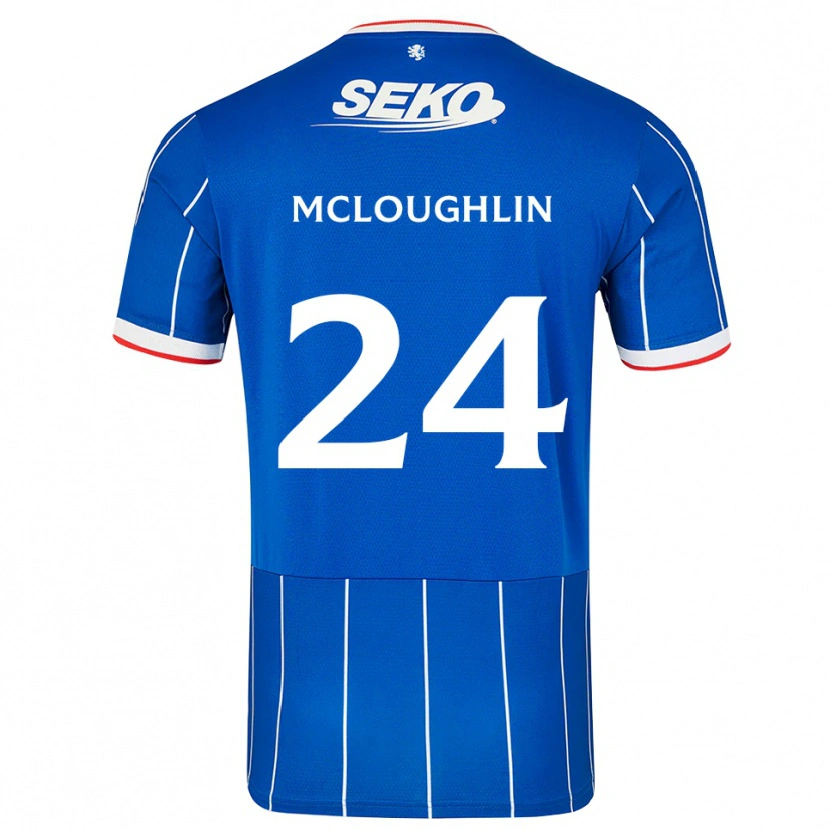 Danxen Heren Olivia Mcloughlin #24 Rood Blauw Wit Thuisshirt Thuistenue 2026/27 T-Shirt België