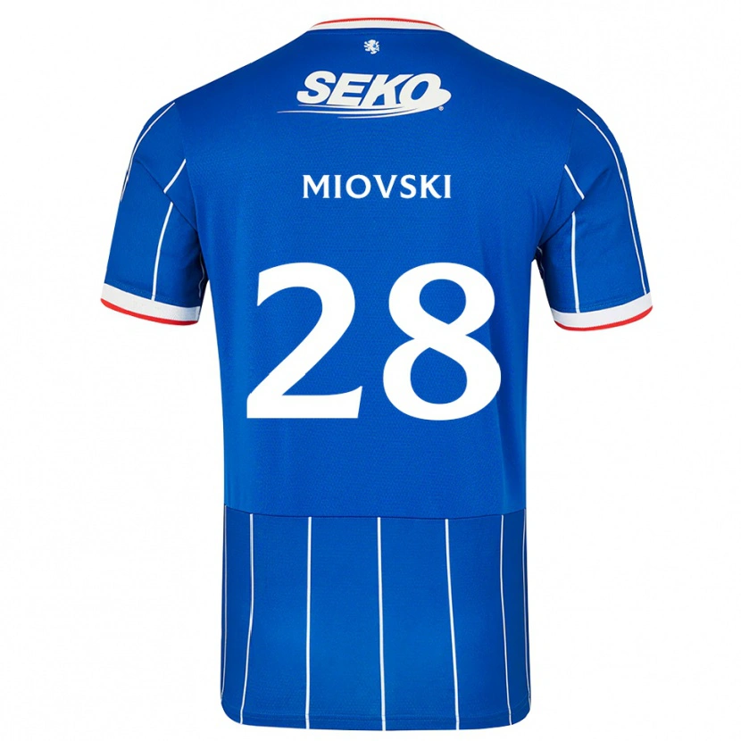Danxen Heren Bojan Miovski #28 Rood Blauw Wit Thuisshirt Thuistenue 2026/27 T-Shirt België