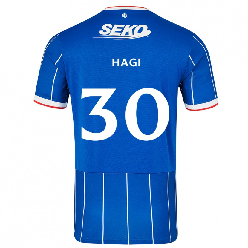 Danxen Heren Ianis Hagi #30 Rood Blauw Wit Thuisshirt Thuistenue 2026/27 T-Shirt België