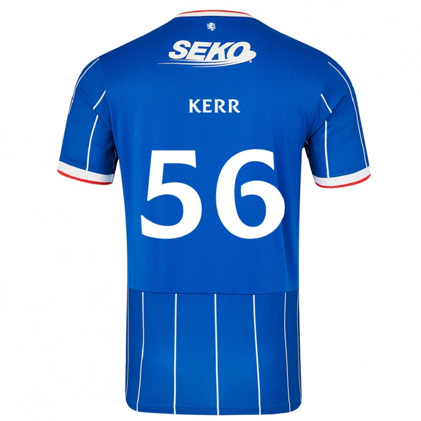 Danxen Heren Arran Kerr #56 Rood Blauw Wit Thuisshirt Thuistenue 2026/27 T-Shirt België