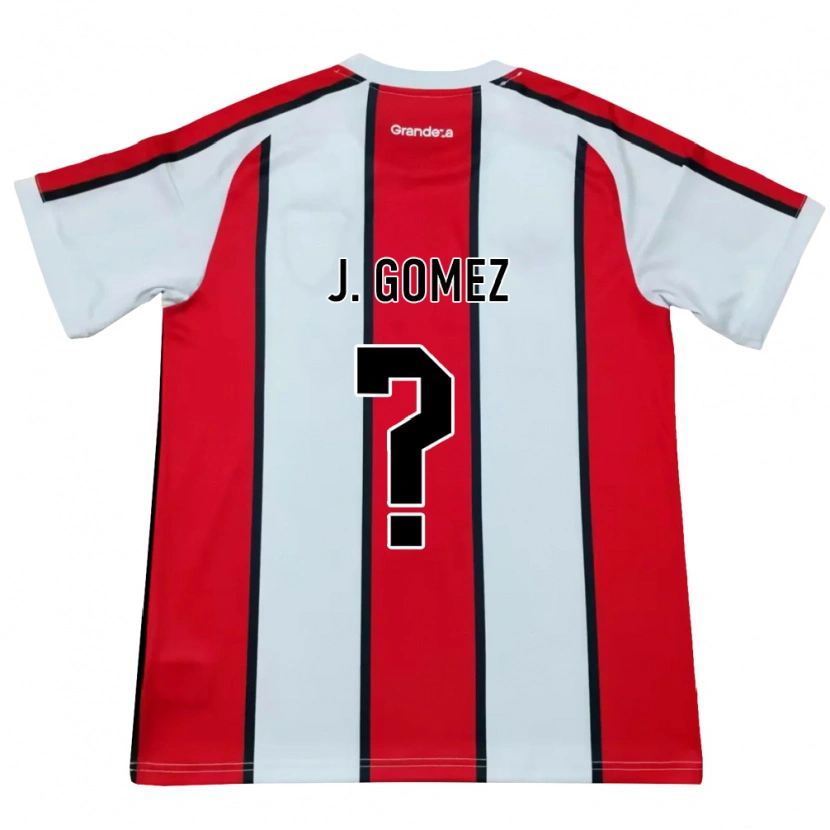 Danxen Heren Joaquin Gomez #0 Wit Rood Zwart Uitshirt Uittenue 2026/27 T-Shirt België