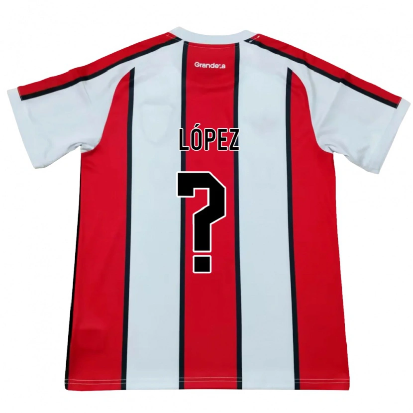 Danxen Heren Felipe López #0 Wit Rood Zwart Uitshirt Uittenue 2026/27 T-Shirt België