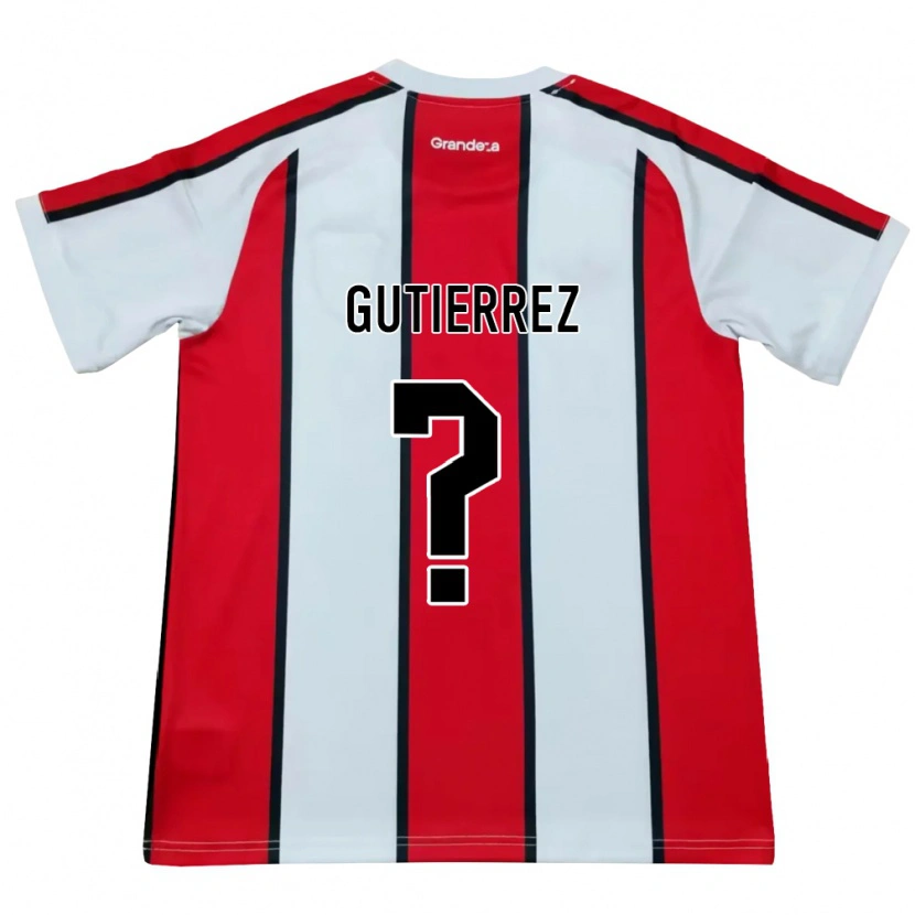 Danxen Heren Thomas Gutierrez #0 Wit Rood Zwart Uitshirt Uittenue 2026/27 T-Shirt België