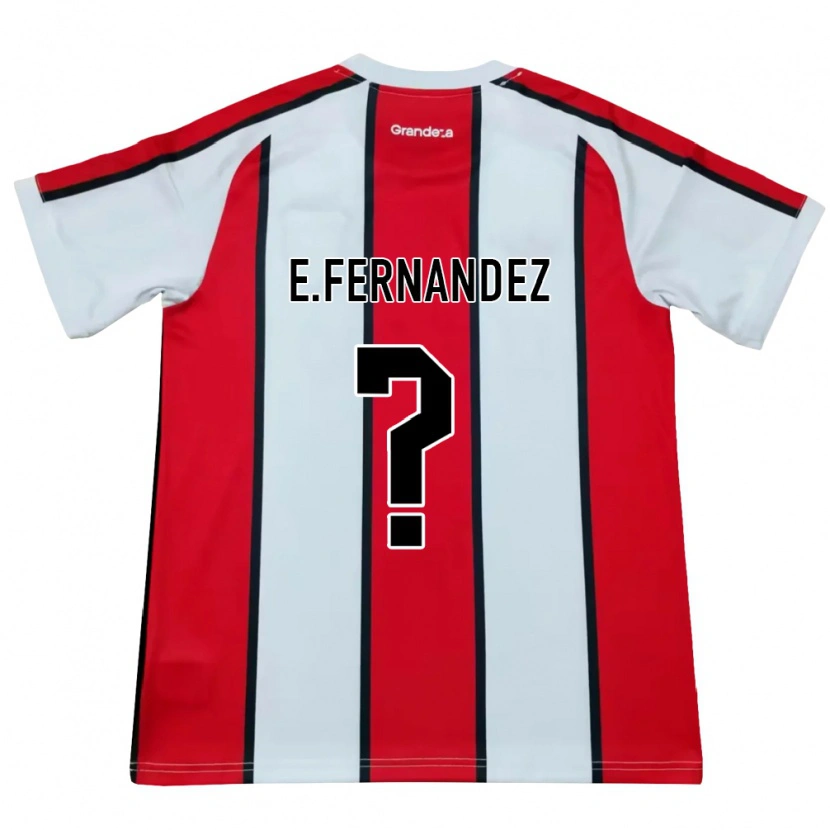 Danxen Heren Esteban Fernandez #0 Wit Rood Zwart Uitshirt Uittenue 2026/27 T-Shirt België