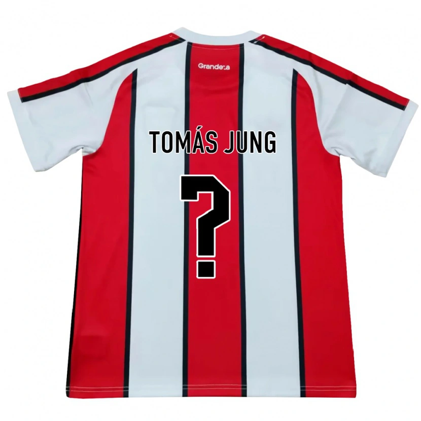 Danxen Heren Tomás Jung #0 Wit Rood Zwart Uitshirt Uittenue 2026/27 T-Shirt België