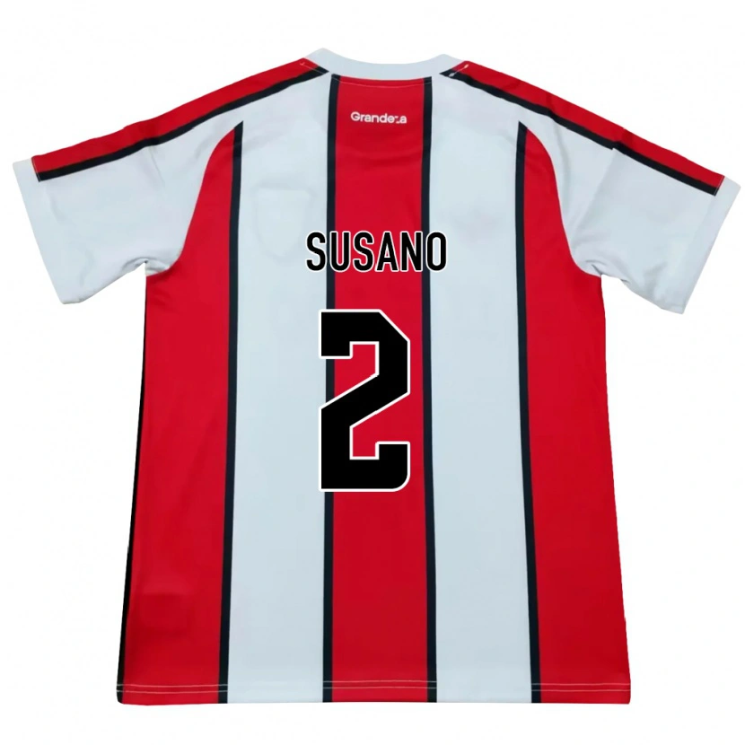 Danxen Heren Ángel Susano #2 Wit Rood Zwart Uitshirt Uittenue 2026/27 T-Shirt België