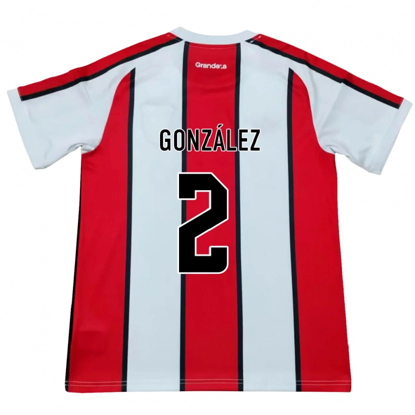 Danxen Heren Giuliana González #2 Wit Rood Zwart Uitshirt Uittenue 2026/27 T-Shirt België