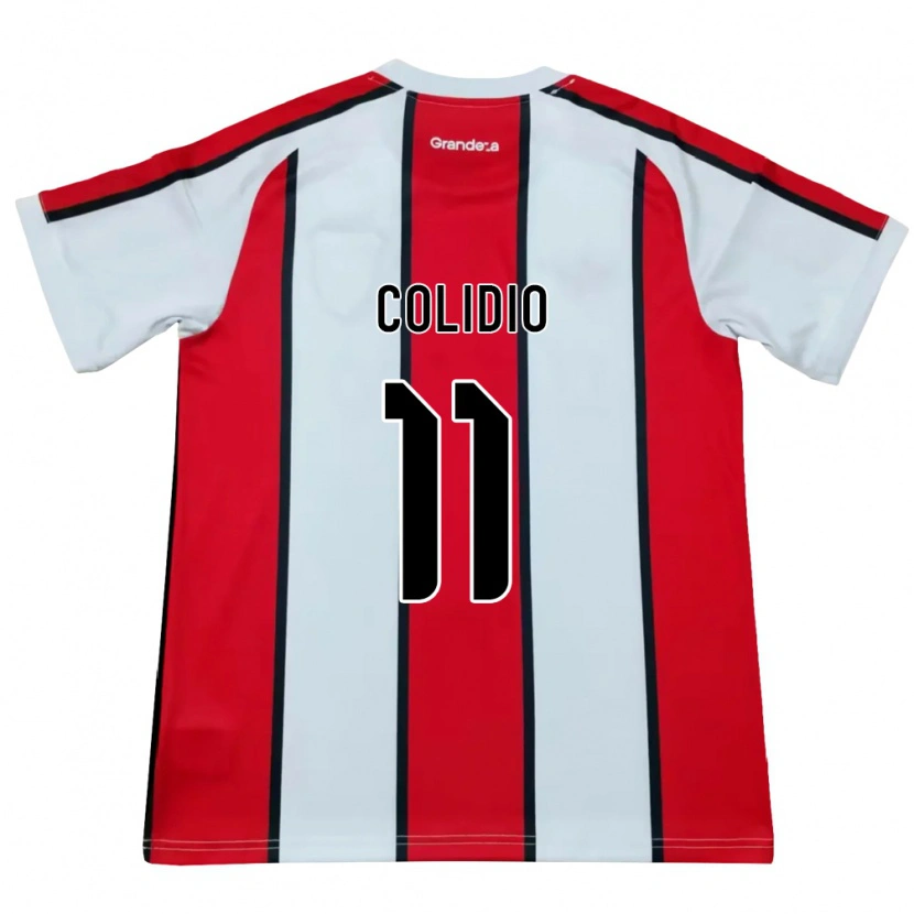 Danxen Heren Facundo Colidio #11 Wit Rood Zwart Uitshirt Uittenue 2026/27 T-Shirt België
