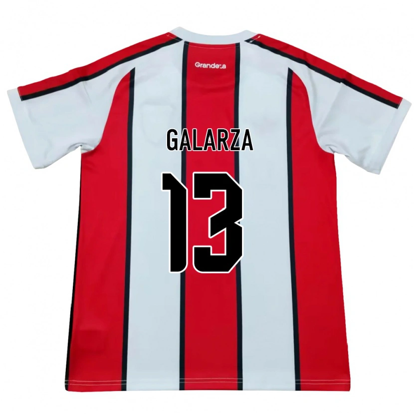 Danxen Heren Tomás Galarza #13 Wit Rood Zwart Uitshirt Uittenue 2026/27 T-Shirt België
