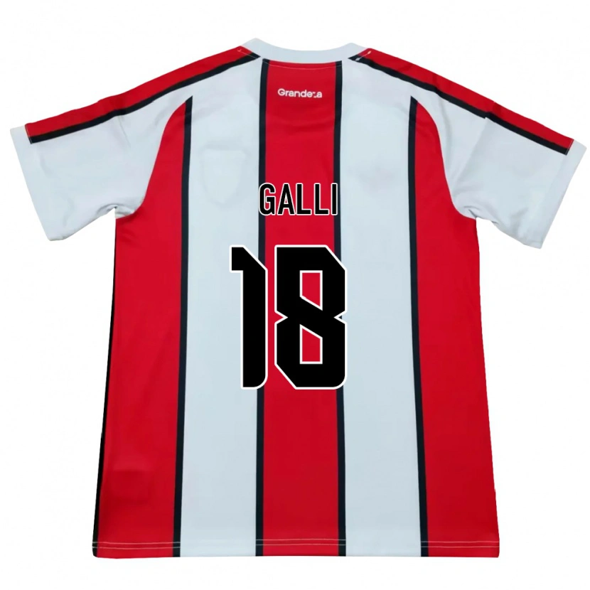 Danxen Heren Ludmila Galli #18 Wit Rood Zwart Uitshirt Uittenue 2026/27 T-Shirt België