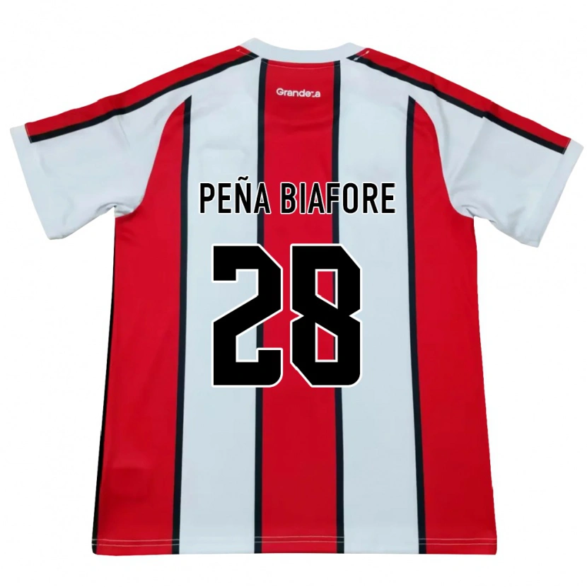 Danxen Heren Felipe Pena Biafore #28 Wit Rood Zwart Uitshirt Uittenue 2026/27 T-Shirt België
