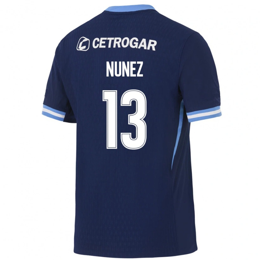 Danxen Heren Matias Nunez #13 Koninklijk Blauw Lichtblauw Wit Uitshirt Uittenue 2026/27 T-Shirt België