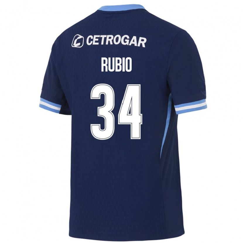 Danxen Heren Tobías Rubio #34 Koninklijk Blauw Lichtblauw Wit Uitshirt Uittenue 2026/27 T-Shirt België