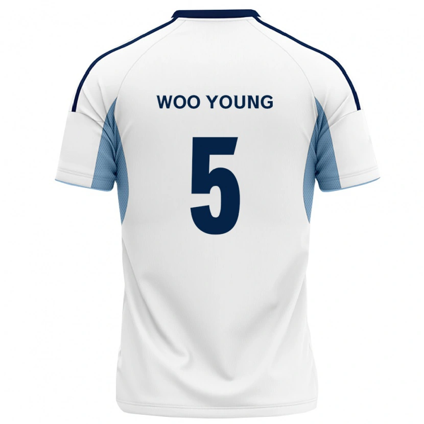 Danxen Heren Woo-Young Jung #5 Koninklijk Blauw Wit Uitshirt Uittenue 2026/27 T-Shirt België