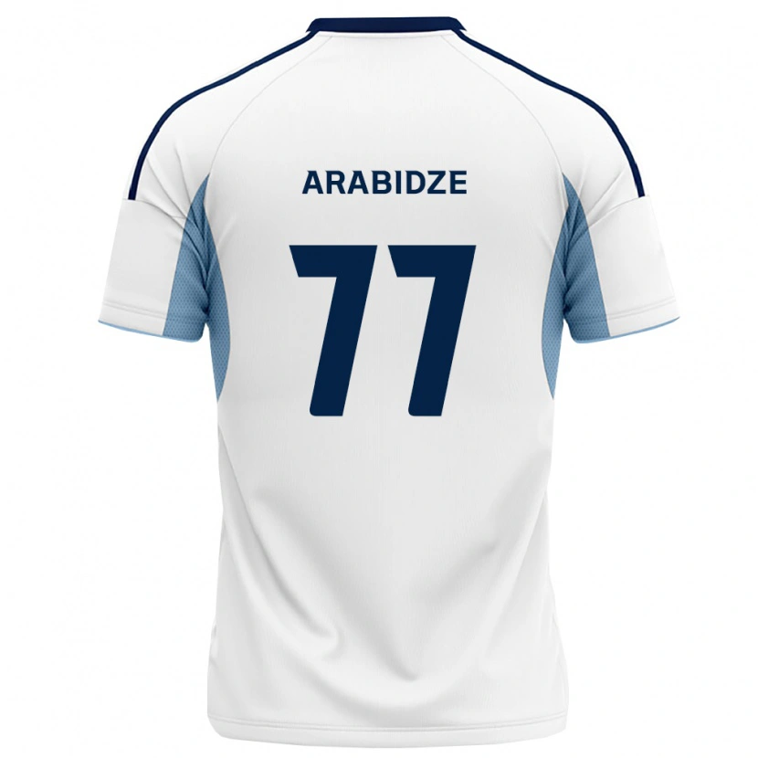 Danxen Heren Giorgi Arabidze #77 Koninklijk Blauw Wit Uitshirt Uittenue 2026/27 T-Shirt België