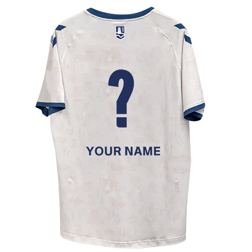 Danxen Heren Uw Naam #0 Koninklijk Blauw Wit Uitshirt Uittenue 2026/27 T-Shirt België