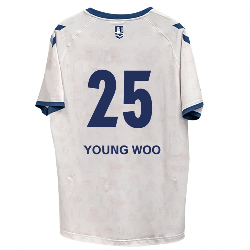 Danxen Heren Young-Woo Jang #25 Koninklijk Blauw Wit Uitshirt Uittenue 2026/27 T-Shirt België