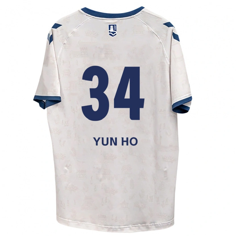 Danxen Heren Yun-Ho Jang #34 Koninklijk Blauw Wit Uitshirt Uittenue 2026/27 T-Shirt België