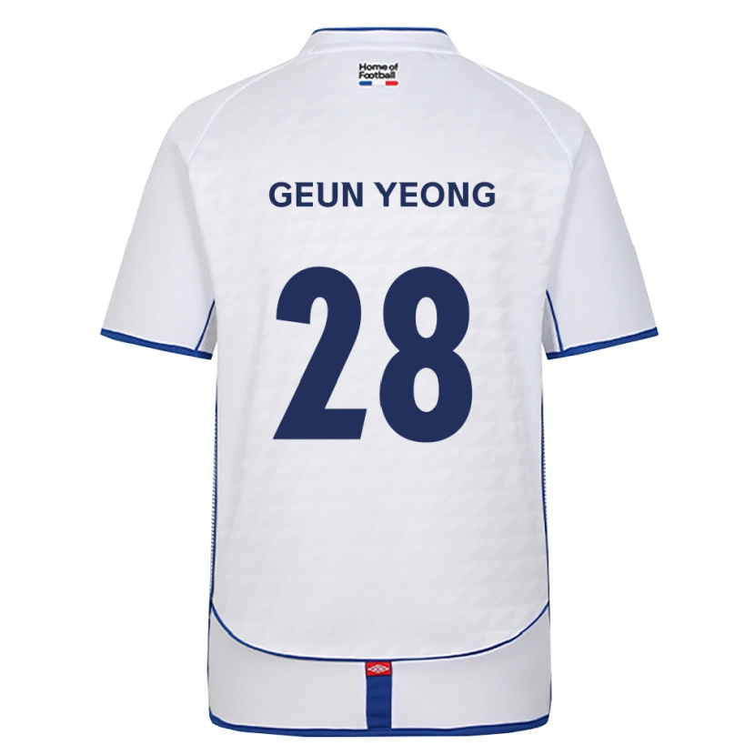 Danxen Heren Geun-Yeong Yoon #28 Zwart Wit Rood Uitshirt Uittenue 2026/27 T-Shirt België