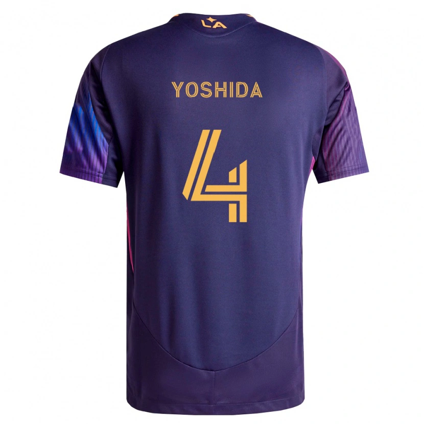 Danxen Heren Maya Yoshida #4 Diep Paars Geel Uitshirt Uittenue 2026/27 T-Shirt België