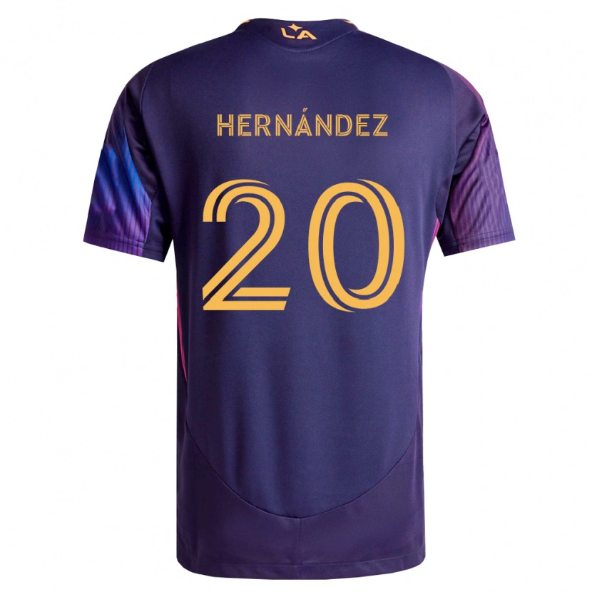 Danxen Heren Roberto Hernández #20 Diep Paars Geel Uitshirt Uittenue 2026/27 T-Shirt België