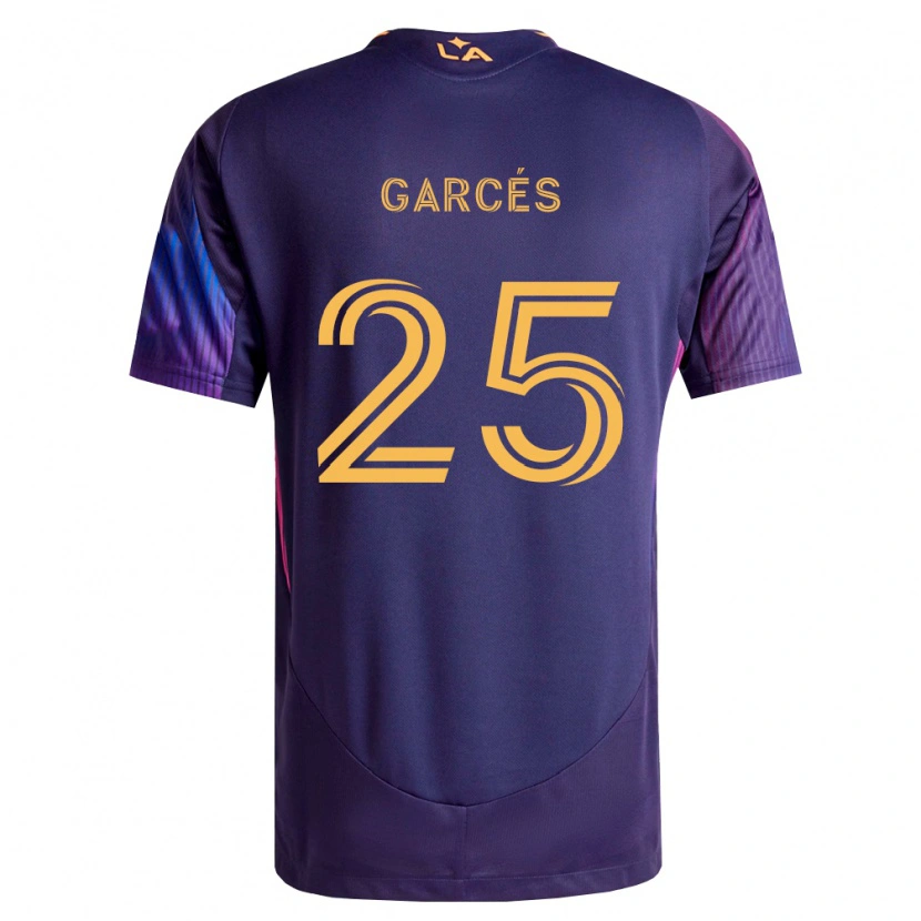 Danxen Heren Carlos Garcés #25 Diep Paars Geel Uitshirt Uittenue 2026/27 T-Shirt België