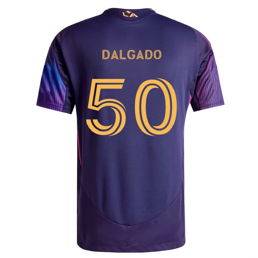 Danxen Heren Riley Dalgado #50 Diep Paars Geel Uitshirt Uittenue 2026/27 T-Shirt België