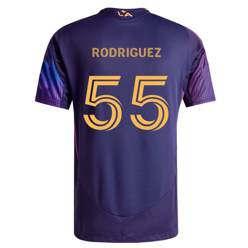 Danxen Heren Diego Rodriguez #55 Diep Paars Geel Uitshirt Uittenue 2026/27 T-Shirt België