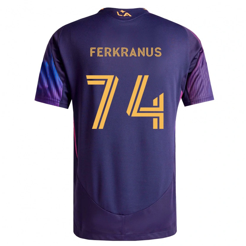 Danxen Heren Marcus Ferkranus #74 Diep Paars Geel Uitshirt Uittenue 2026/27 T-Shirt België