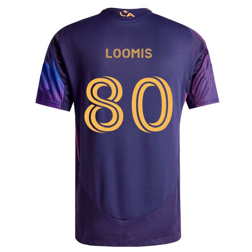 Danxen Heren Ethan Loomis #80 Diep Paars Geel Uitshirt Uittenue 2026/27 T-Shirt België
