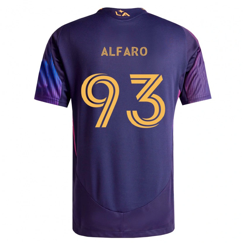 Danxen Heren Tony Alfaro #93 Diep Paars Geel Uitshirt Uittenue 2026/27 T-Shirt België