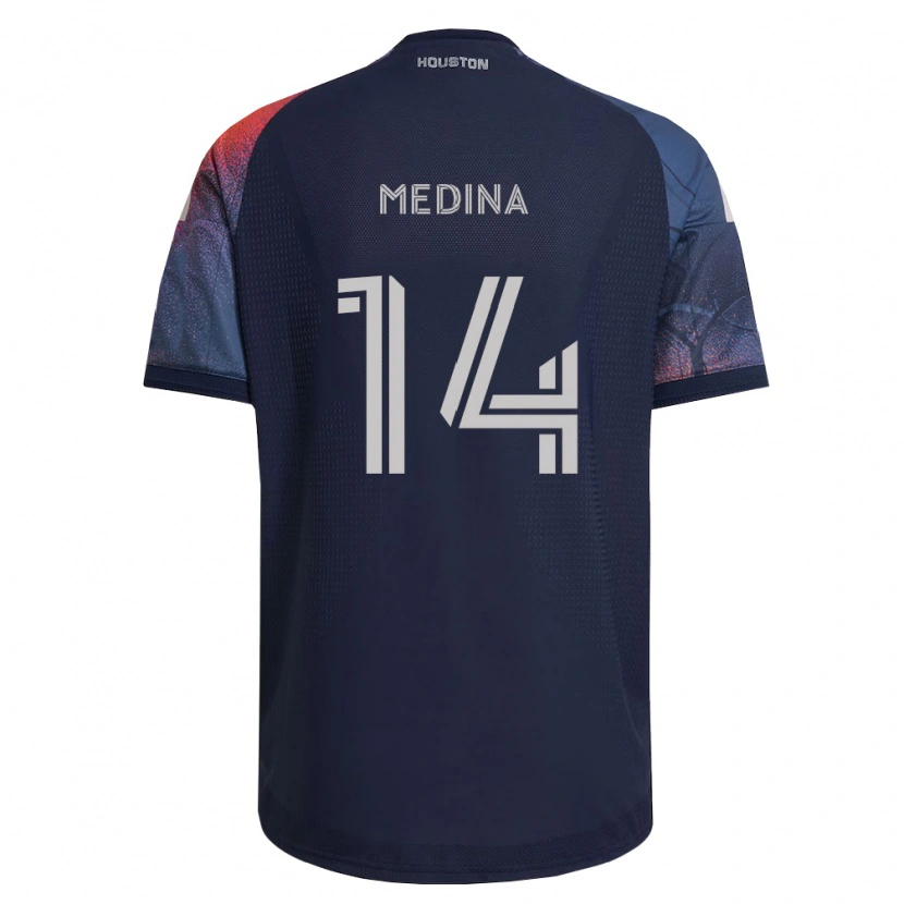 Danxen Heren Jeferson Medina #14 Diep Blauw Wit Oranje Uitshirt Uittenue 2026/27 T-Shirt België
