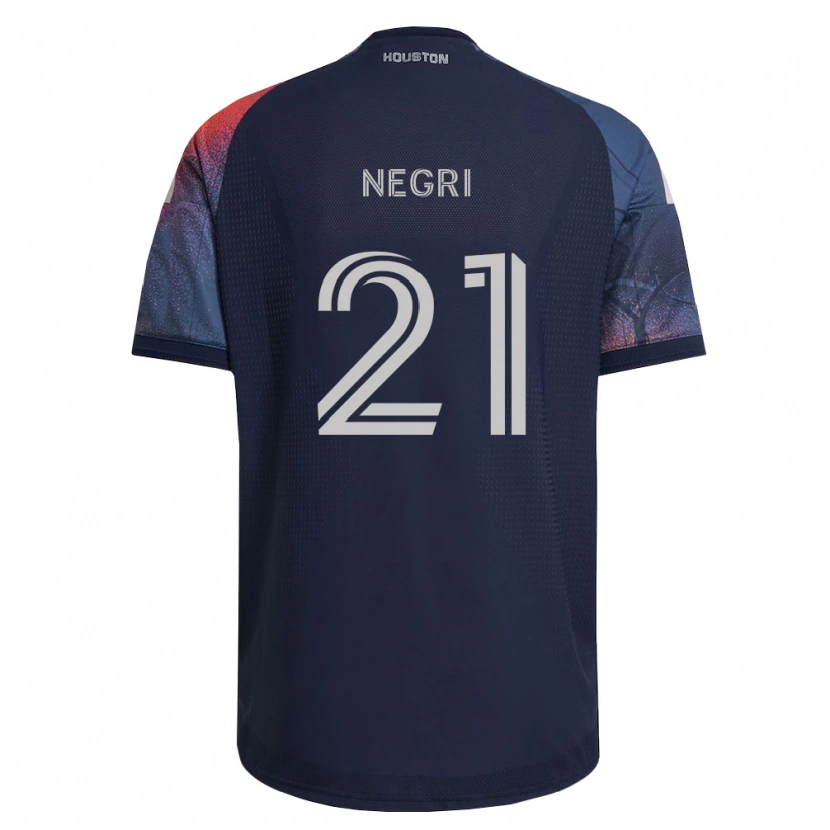 Danxen Heren Franco Negri #21 Diep Blauw Wit Oranje Uitshirt Uittenue 2026/27 T-Shirt België