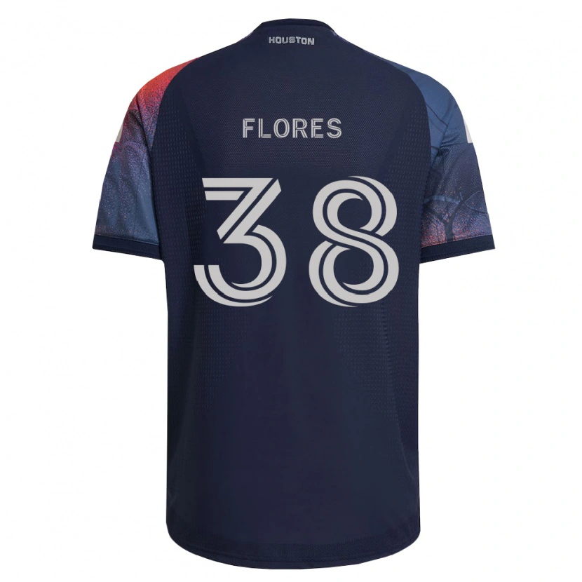 Danxen Heren Omar Flores #38 Diep Blauw Wit Oranje Uitshirt Uittenue 2026/27 T-Shirt België