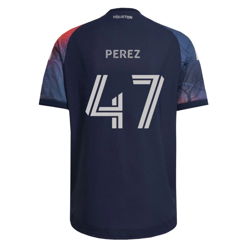 Danxen Heren Jaizhiño Perez #47 Diep Blauw Wit Oranje Uitshirt Uittenue 2026/27 T-Shirt België