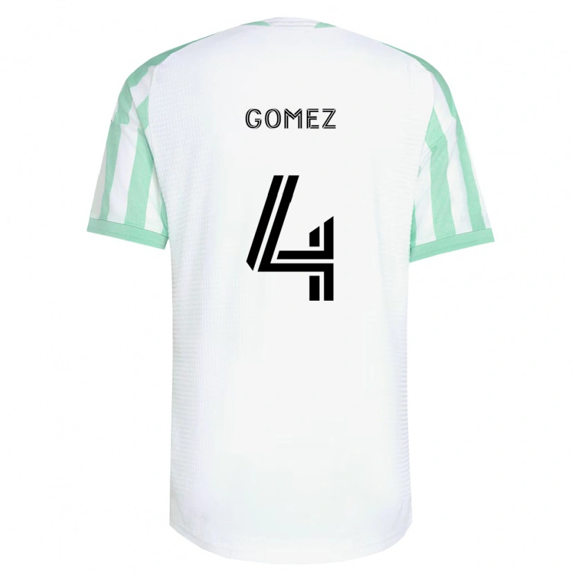 Danxen Heren Antonio Gomez #4 Lichtgroen Zwart Wit Uitshirt Uittenue 2026/27 T-Shirt België