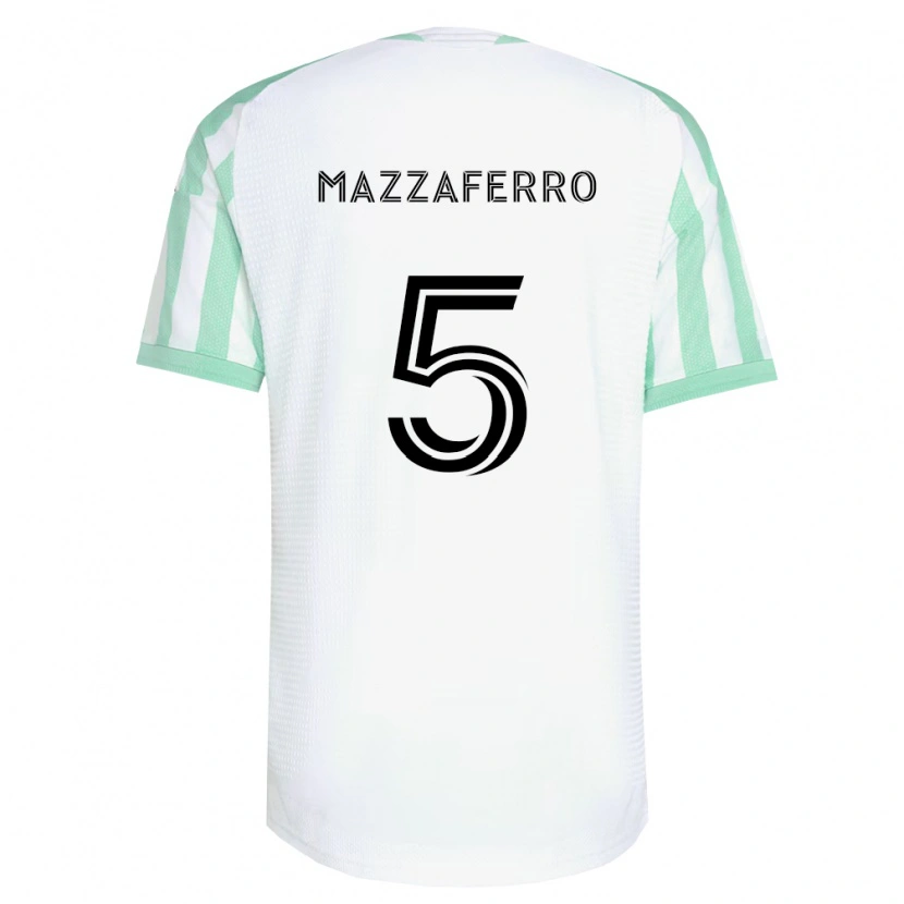Danxen Heren Salvatore Mazzaferro #5 Lichtgroen Zwart Wit Uitshirt Uittenue 2026/27 T-Shirt België