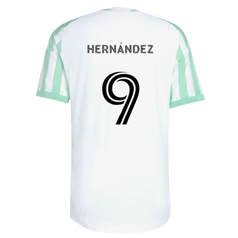Danxen Heren Lucas Hernández #9 Lichtgroen Zwart Wit Uitshirt Uittenue 2026/27 T-Shirt België