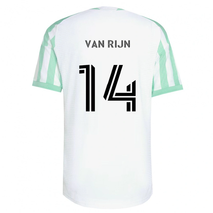 Danxen Heren Nico Van Rijn #14 Lichtgroen Zwart Wit Uitshirt Uittenue 2026/27 T-Shirt België