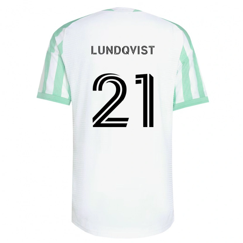 Danxen Heren Adam Lundqvist #21 Lichtgroen Zwart Wit Uitshirt Uittenue 2026/27 T-Shirt België