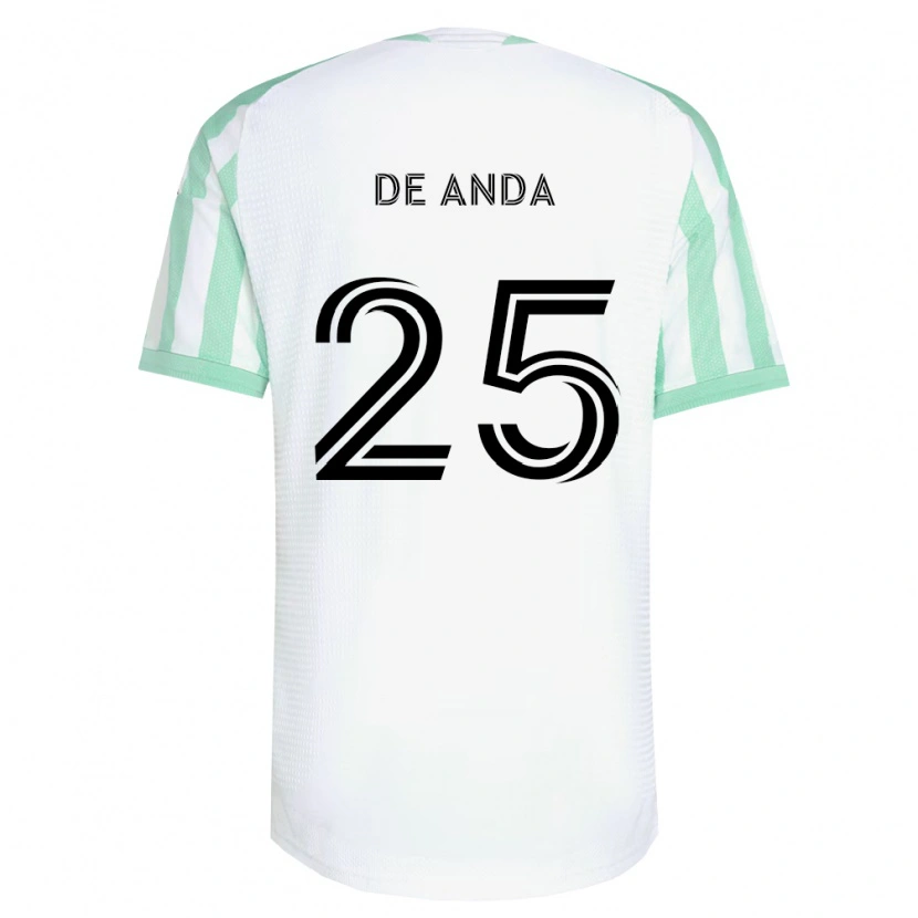 Danxen Heren Anthony De Anda #25 Lichtgroen Zwart Wit Uitshirt Uittenue 2026/27 T-Shirt België
