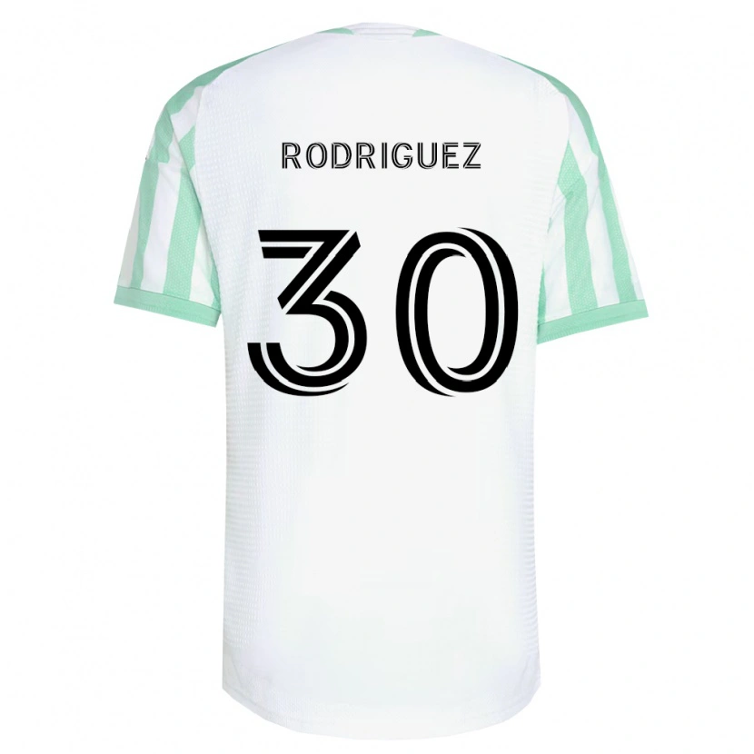 Danxen Heren Memo Rodríguez #30 Lichtgroen Zwart Wit Uitshirt Uittenue 2026/27 T-Shirt België