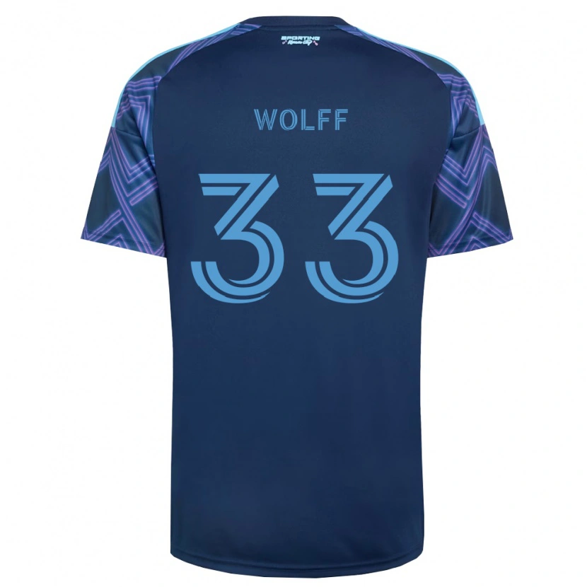 Danxen Heren Owen Wolff #33 Koninklijk Blauw Paars Uitshirt Uittenue 2026/27 T-Shirt België