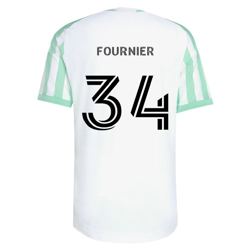 Danxen Heren Drake Fournier #34 Lichtgroen Zwart Wit Uitshirt Uittenue 2026/27 T-Shirt België