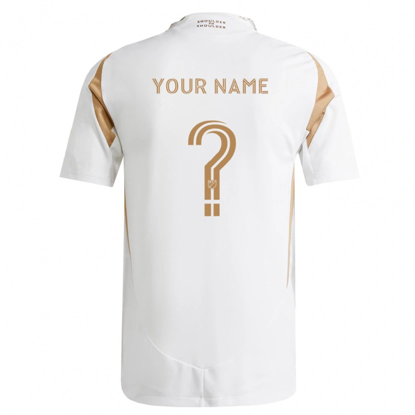 Danxen Heren Uw Naam #0 Wit Bruin Uitshirt Uittenue 2026/27 T-Shirt België