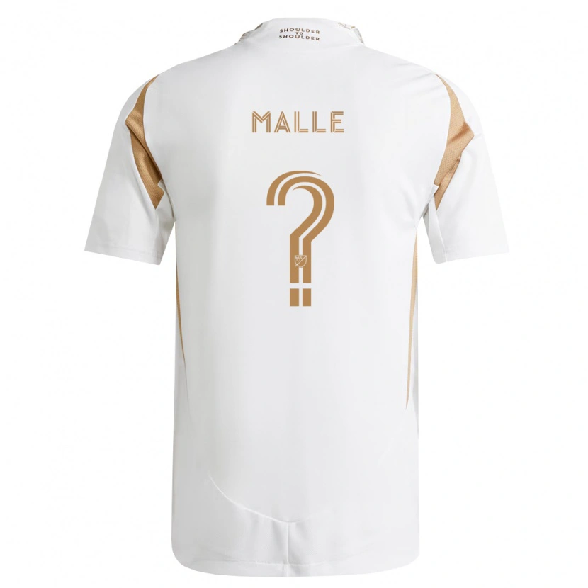 Danxen Heren Ladji Mallé #0 Wit Bruin Uitshirt Uittenue 2026/27 T-Shirt België