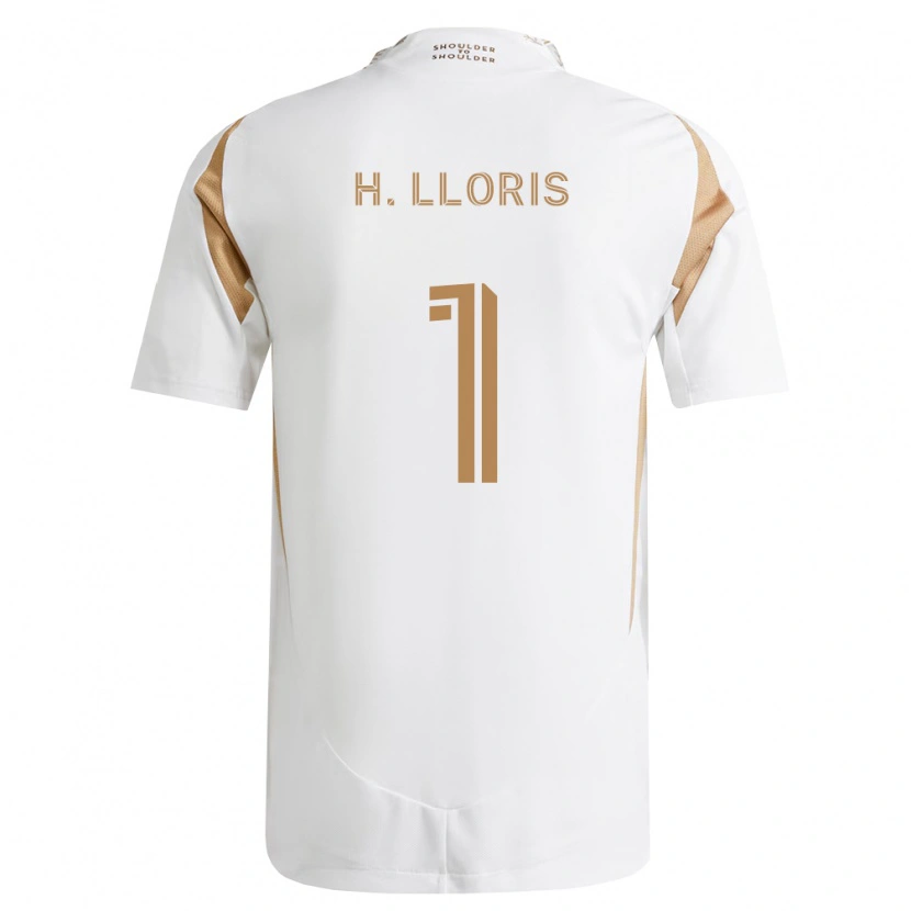 Danxen Heren Hugo Lloris #1 Wit Bruin Uitshirt Uittenue 2026/27 T-Shirt België